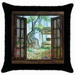 Town 1660349 1280 Throw Pillow Case (Black)