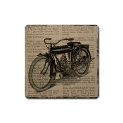 Bicycle Letter Square Magnet by vintage2030