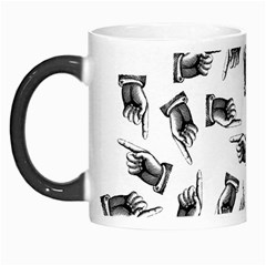 Pointing Finger Pattern Morph Mugs by Valentinaart