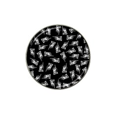 Pointing Finger Pattern Hat Clip Ball Marker (4 Pack) by Valentinaart