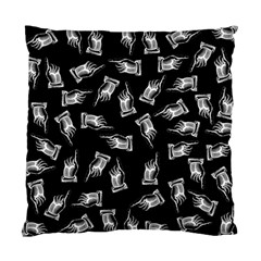 Pointing Finger Pattern Standard Cushion Case (two Sides) by Valentinaart