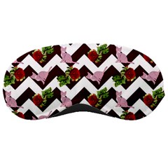 Cat Rose Chevron Sleeping Masks by snowwhitegirl