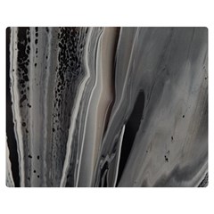 Black Marble Double Sided Flano Blanket (medium)  by WILLBIRDWELL
