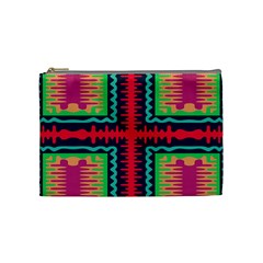 Waves In Retro Colors                                            Cosmetic Bag
