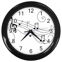 Music Partition Wall Clock (black) by alllovelyideas