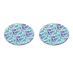 Whale Sharks Cufflinks (oval) by mbendigo