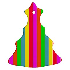 Neon Hawaiian Rainbow Deck Chair Stripes Ornament (christmas Tree)  by PodArtist