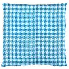 Oktoberfest Bavarian Blue Houndstooth Check Standard Flano Cushion Case (one Side) by PodArtist