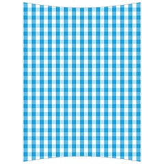 Oktoberfest Bavarian Blue And White Large Gingham Check Back Support Cushion by PodArtist