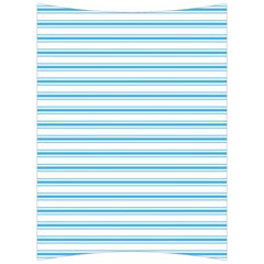 Oktoberfest Bavarian Blue And White Large Mattress Ticking Stripes Back Support Cushion by PodArtist