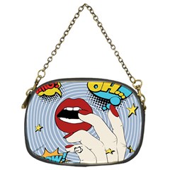 Pop Art   Chain Purse (one Side) by Valentinaart