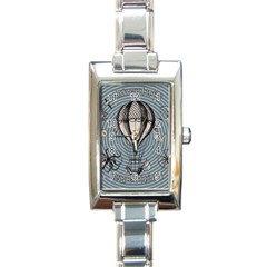 Vintage Adventure Expedition Rectangle Italian Charm Watch by Valentinaart
