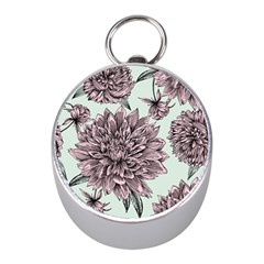 Flowers Flower Rosa Spring Mini Silver Compasses by Sapixe