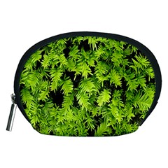 Green Hedge Texture Yew Plant Bush Leaf Accessory Pouch (medium) by Sapixe