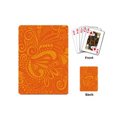 Pop Orange Playing Cards (mini) by ArtByAmyMinori