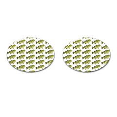 Green Small Fish Water Cufflinks (oval) by Alisyart