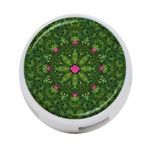 The Most Sacred Lotus Pond  With Bloom    Mandala 4-Port USB Hub (Two Sides) Front