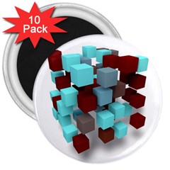 Matrix Network Data Exchange 3  Magnets (10 Pack) 