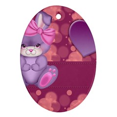 Illustration Love Celebration Ornament (oval) by Nexatart