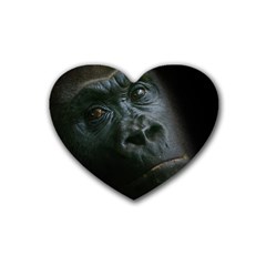Gorilla Monkey Zoo Animal Heart Coaster (4 Pack) 