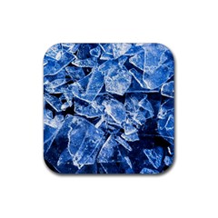 Cold Ice Rubber Coaster (square)  by FunnyCow