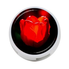 Red Tulip A Bowl Of Fire 4-port Usb Hub (one Side) by FunnyCow