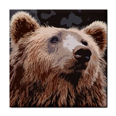 Bear Looking Tile Coasters
