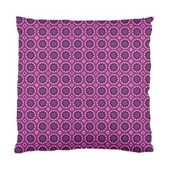 Floral Circles Pink Standard Cushion Case (one Side) by BrightVibesDesign
