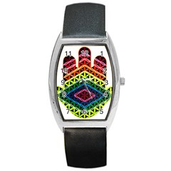 Hamsa Of God Barrel Style Metal Watch by CruxMagic