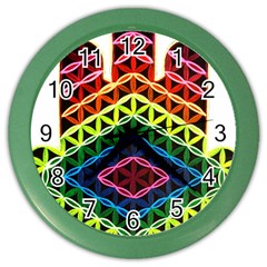 Hamsa Color Wall Clock