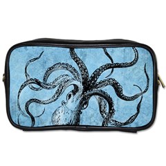 Vintage Octopus  Toiletries Bag (one Side) by Valentinaart