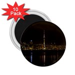 City River Water Cityscape Skyline 2.25  Magnets (10 pack) 