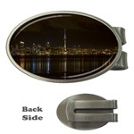 City River Water Cityscape Skyline Money Clips (Oval) 