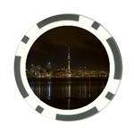 City River Water Cityscape Skyline Poker Chip Card Guard