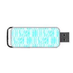 Aqua Blue Colored Waikiki Surfboards  Portable Usb Flash (two Sides) by PodArtist