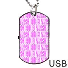 Bright Pink Colored Waikiki Surfboards  Dog Tag Usb Flash (one Side) by PodArtist