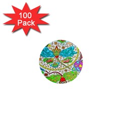 Cosmic Dragonflies 1  Mini Buttons (100 Pack) 