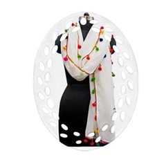 Indiahandycrfats Women Fashion White Dupatta With Multicolour Pompom All Four Sides For Girls/women Ornament (oval Filigree) by Indianhandycrafts