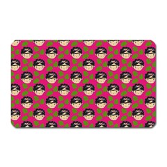 Frida Pink Magnet (rectangular) by snowwhitegirl