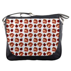 Pasta Pattern Messenger Bag by snowwhitegirl