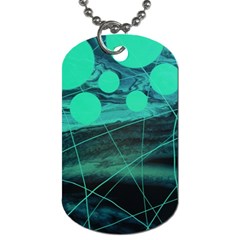 Neon Bubbles Dog Tag (one Side) by WILLBIRDWELL