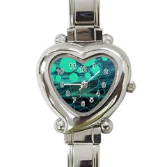 Neon Bubbles Heart Italian Charm Watch by WILLBIRDWELL