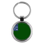 Flag of the Green Mountain Boys Key Chains (Round) 