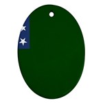 Flag of the Green Mountain Boys Oval Ornament (Two Sides)