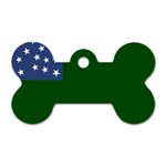 Flag of the Green Mountain Boys Dog Tag Bone (One Side)