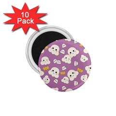 Cute Kawaii Popcorn Pattern 1 75  Magnets (10 Pack) 