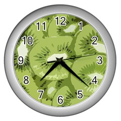 Kiwis Wall Clock (silver)