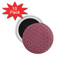 Retro Red Pattern 1 75  Magnets (10 Pack) 