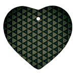 Texture Background Pattern Heart Ornament (Two Sides)