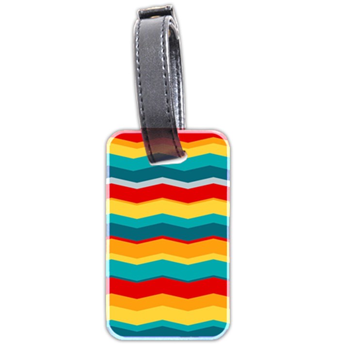 Retro Colors 60 Background Luggage Tags (Two Sides)